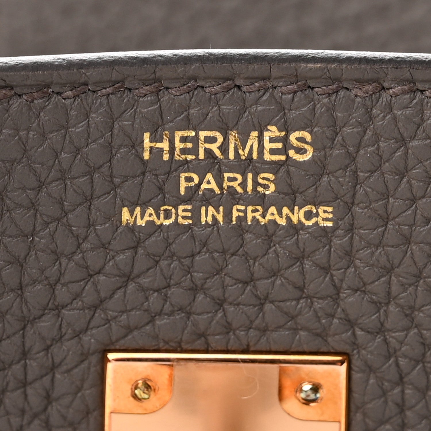 Hermes Togo Birkin 25 Etain 6 of 11