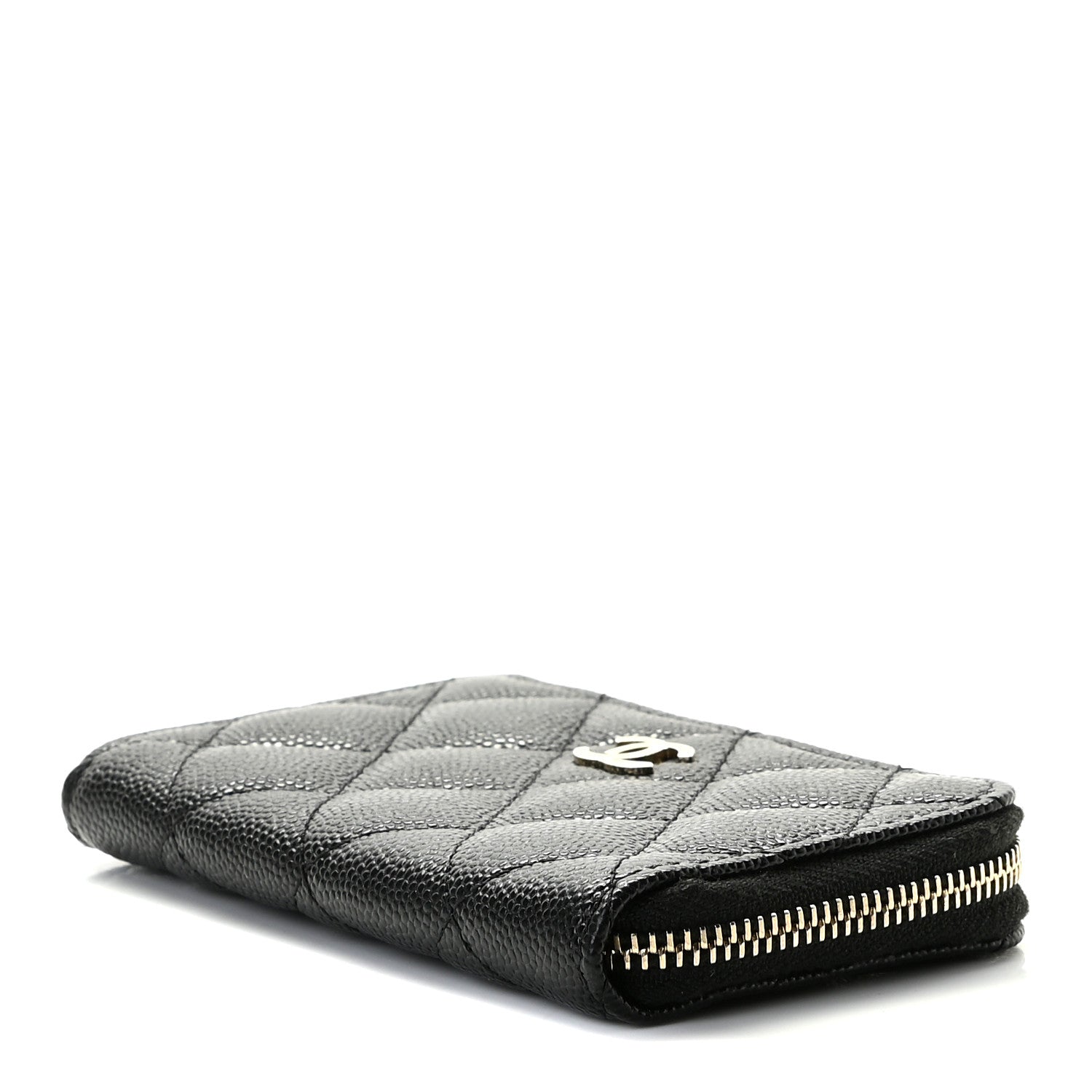 Chanel Caviar Quilted Key Holder Case Black 5 of 7