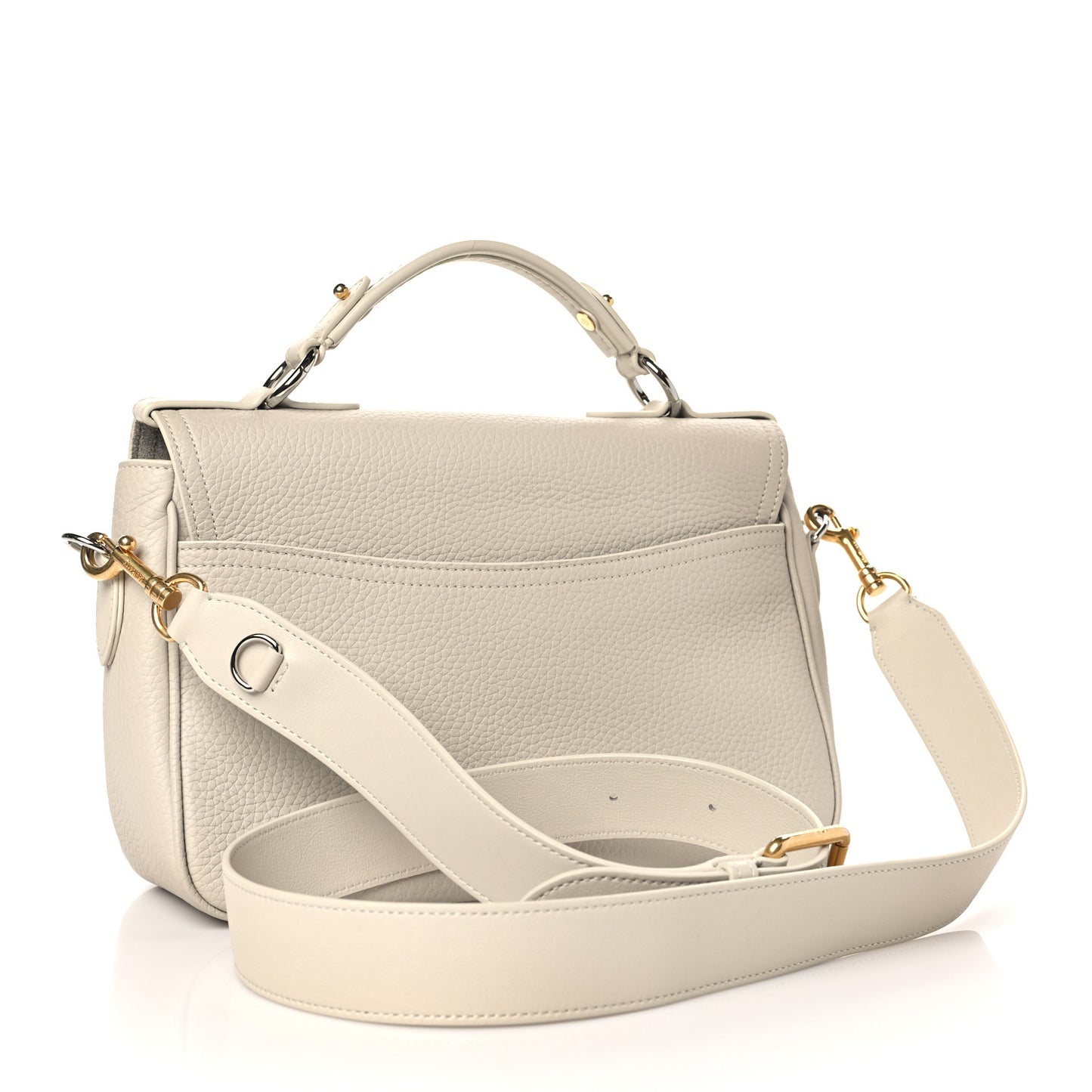 Heavy Grain Calfskin Small Bryn Chalk