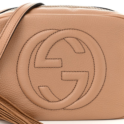 Gucci Pebbled Calfskin Small Soho Disco Bag Camelia 8 of 10