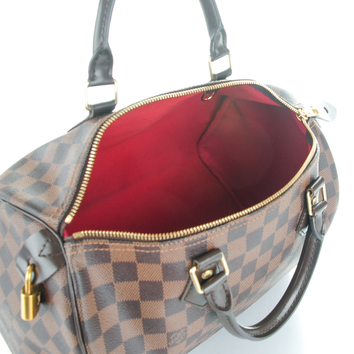 Louis Vuitton Damier Ebene Speedy 30 5 of 9