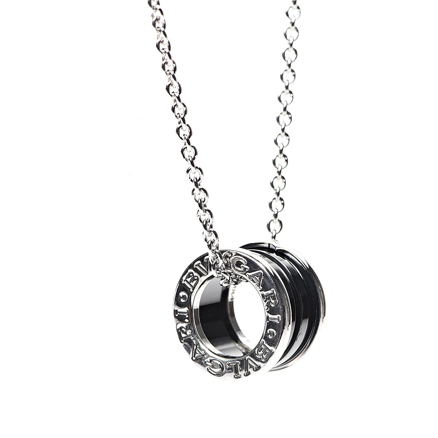Bulgari Sterling Silver Ceramic Save The Children Pendant Necklace 3 of 5