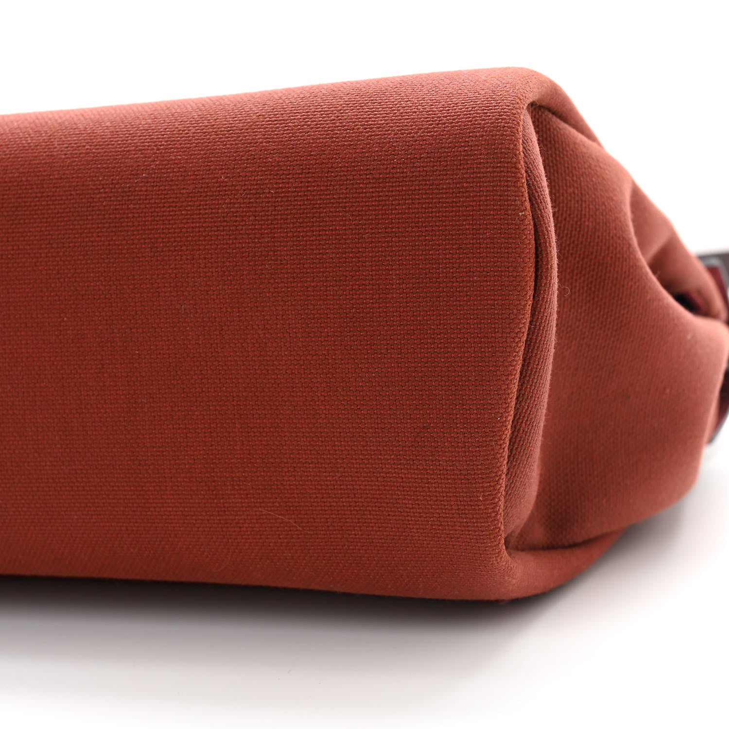 Hermes Military Toile Vache Hunter Tri-Color Herbag Zip Retourne 31 PM Rouge H Ebene Black 10 of 11