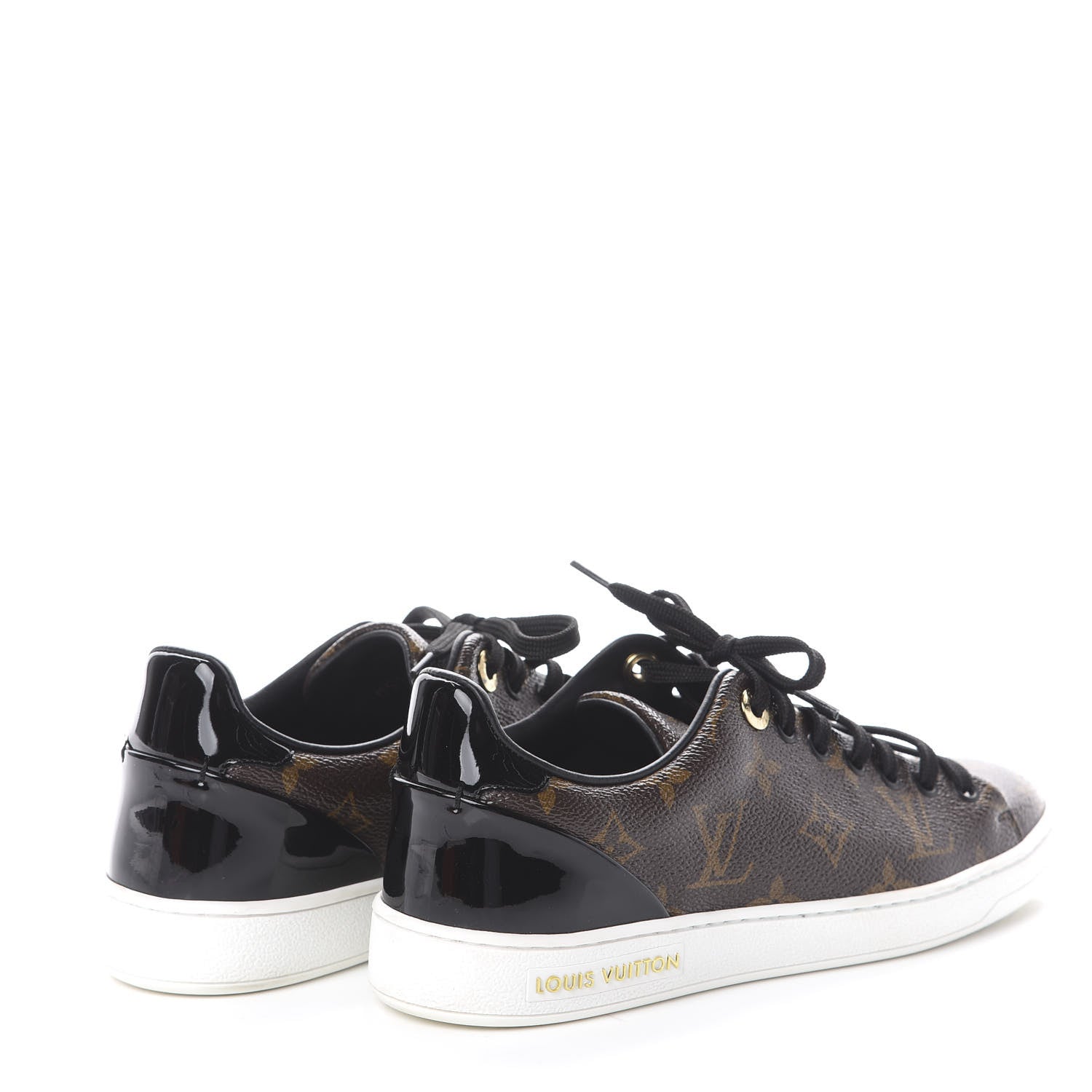 Louis Vuitton Patent Monogram Frontrow Sneakers 36 4 of 7