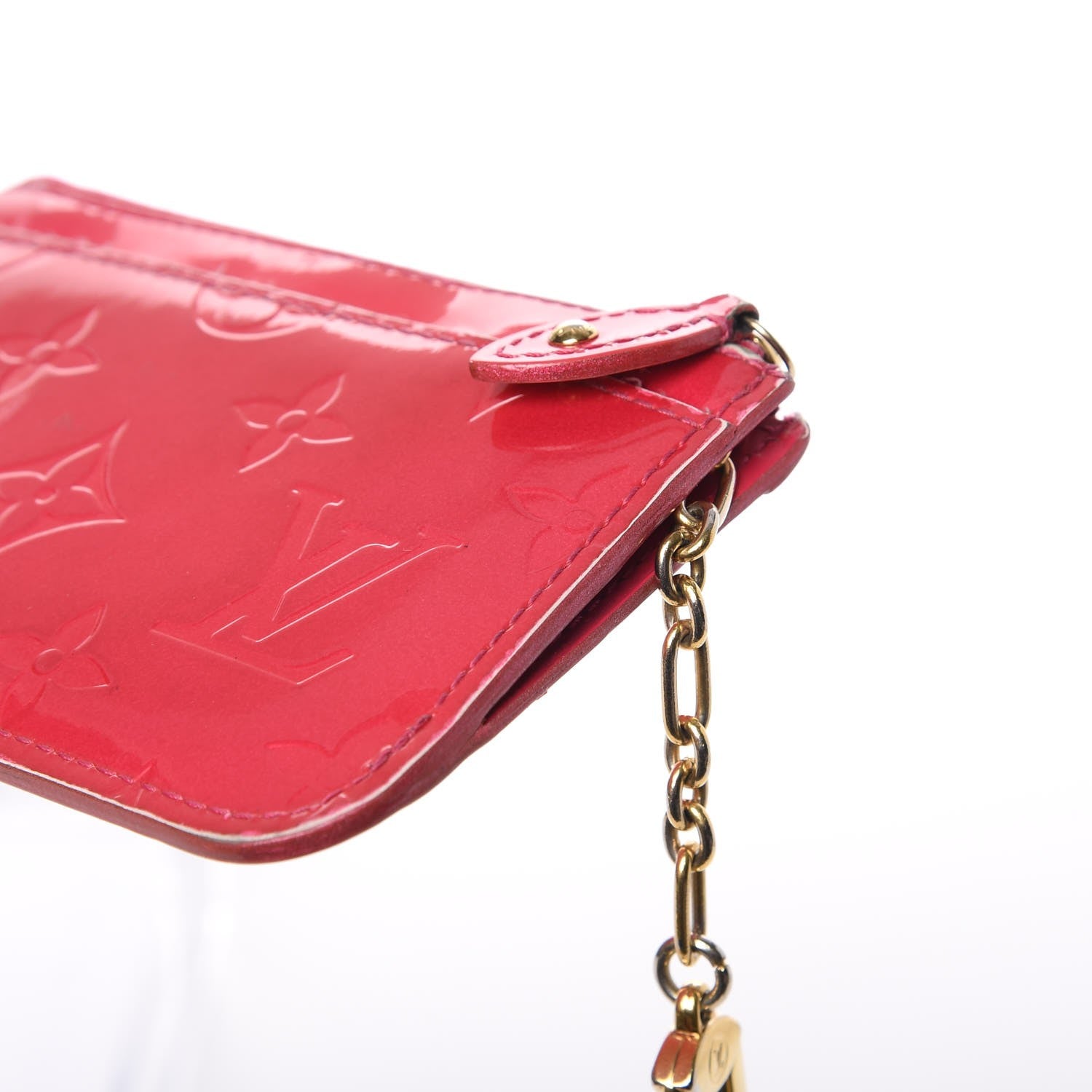 Louis Vuitton Vernis Key Pouch Rose Indien 9 of 14