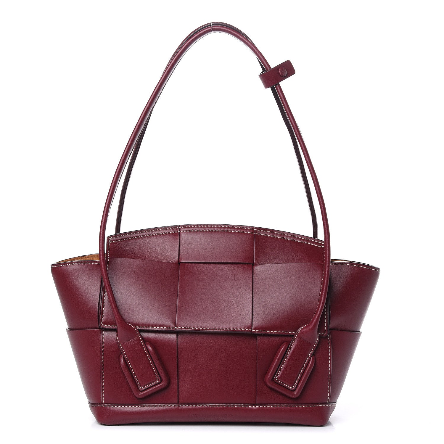 Bottega Veneta French Calfskin Maxi Intrecciato Arco 33 Bordeaux 1 of 14