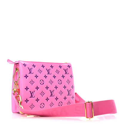 Louis Vuitton Lambskin Embossed Monogram Vuittamins Coussin PM Rose Violet 2 of 4