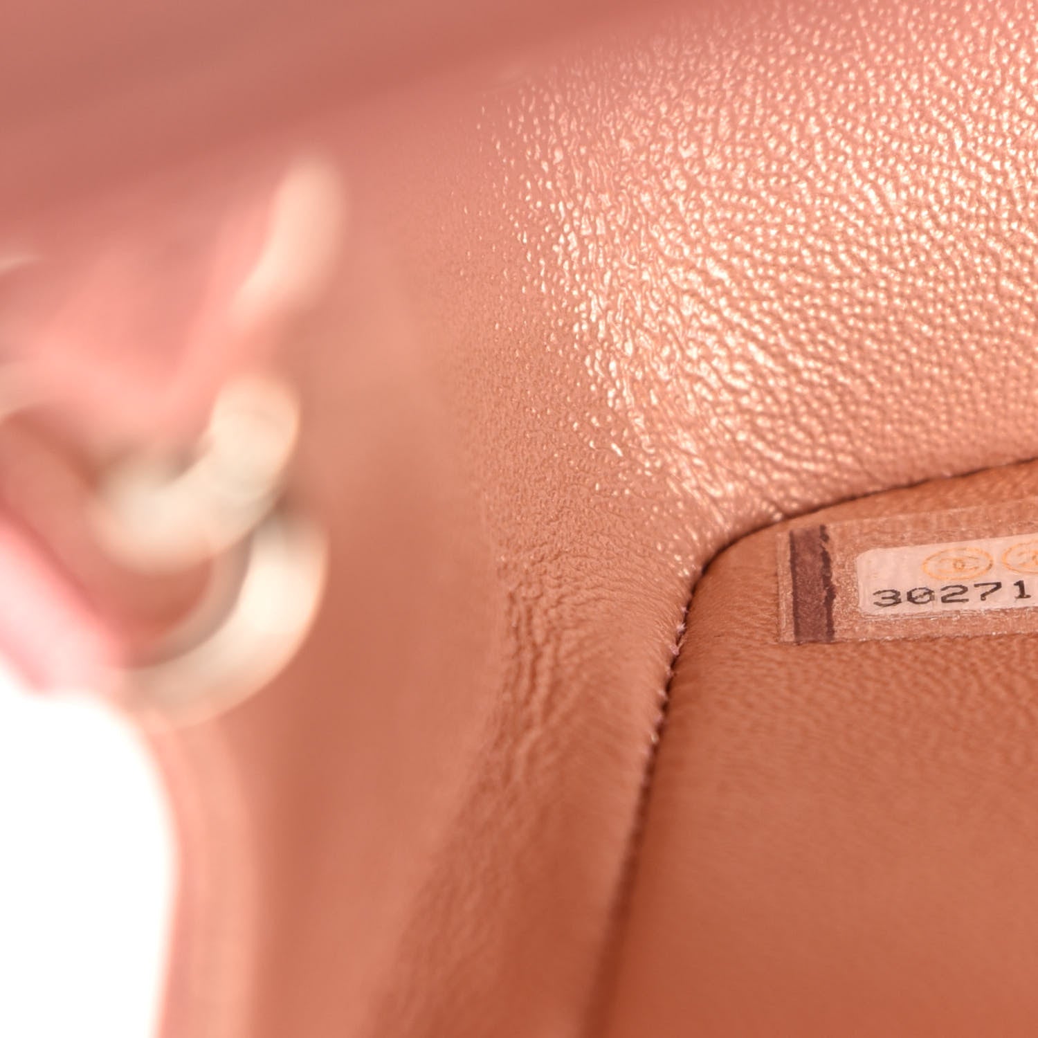 Chanel Metallic Lambskin Quilted Ombre Mini Rectangular Flap Pink 9 of 11