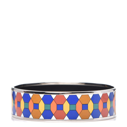 Hermes Enamel Printed Wide Bracelet 70 1 of 5