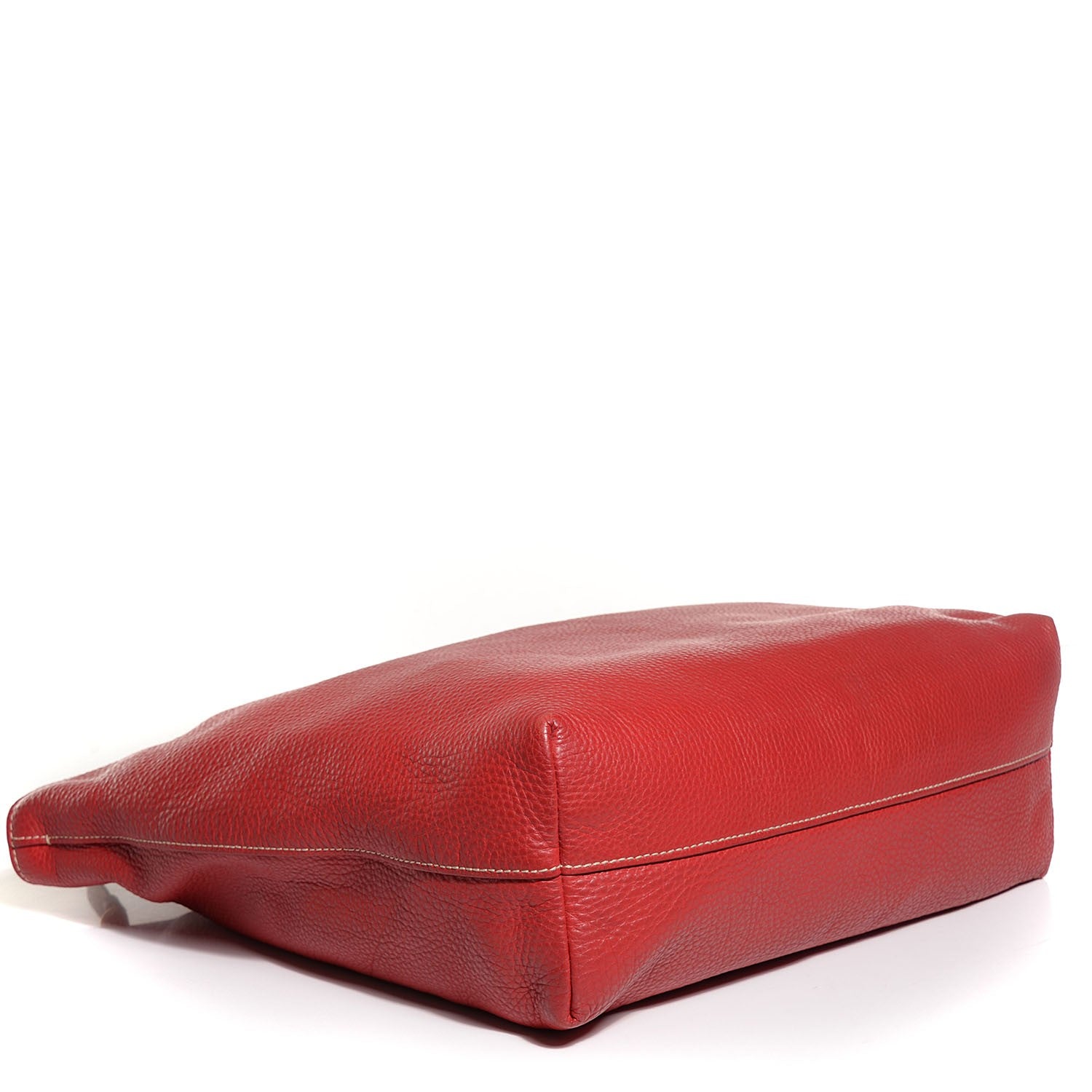 Prada Vitello Daino Tote Fuoco 4 of 10