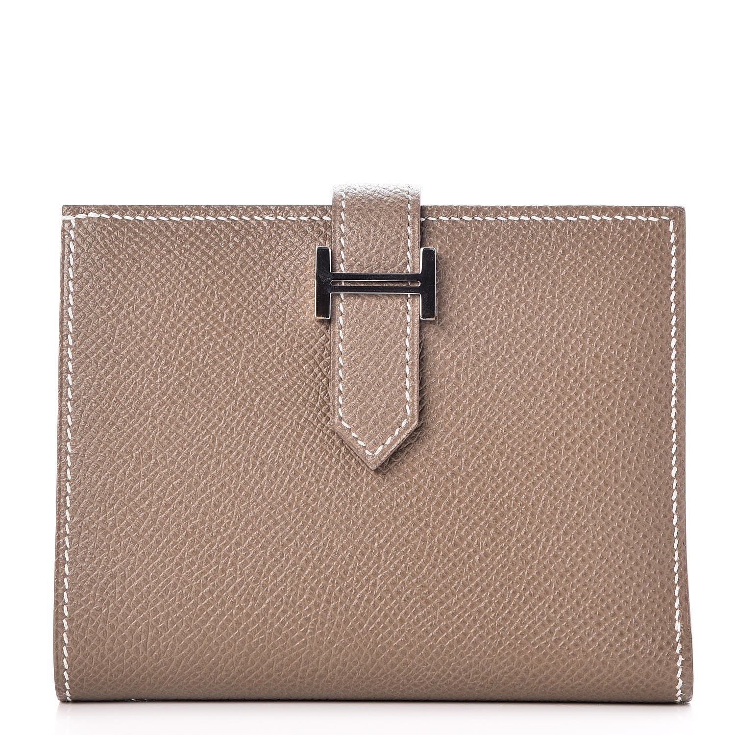 Hermes Epsom Bearn Compact Wallet Etoupe 1 of 9