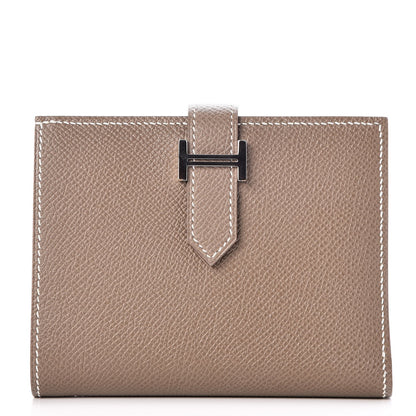 Hermes Epsom Bearn Compact Wallet Etoupe 1 of 9