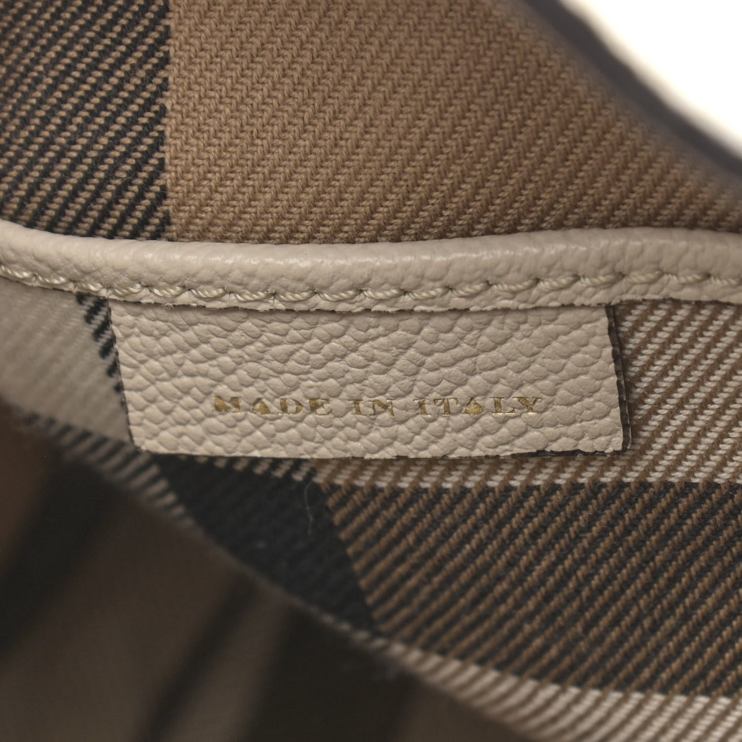 Burberry Soft Grain Calfskin Small Buckle Tote Limestone 7 of 12