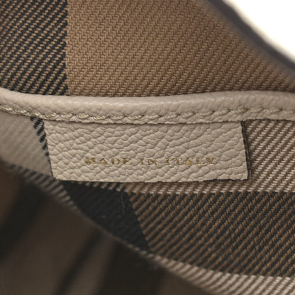 Burberry Soft Grain Calfskin Small Buckle Tote Limestone 7 of 12