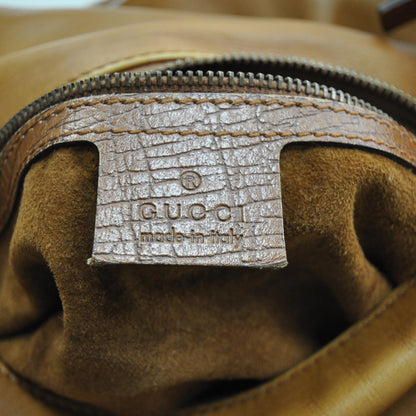 Gucci Leather Medium Horsebit Chain Hobo Tan 8 of 10