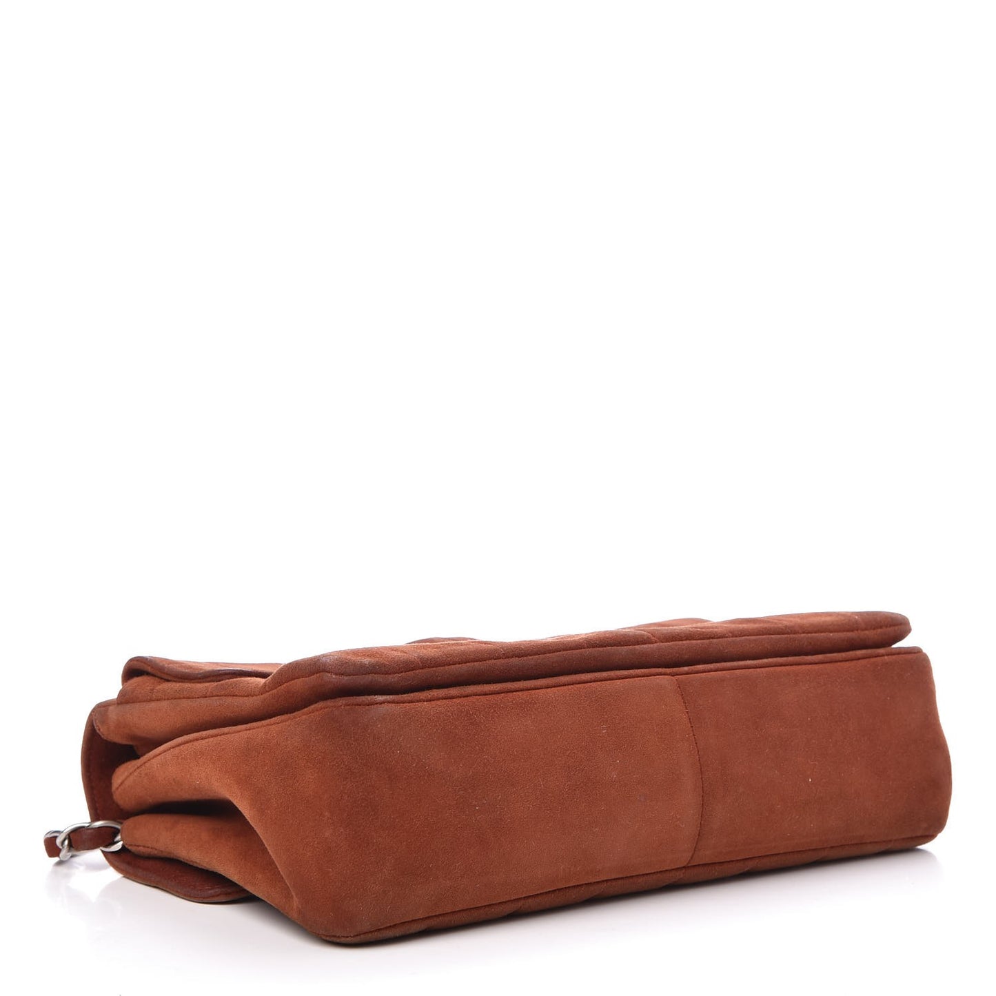 Suede Square Quilted Medium Mademoiselle Flap Orange