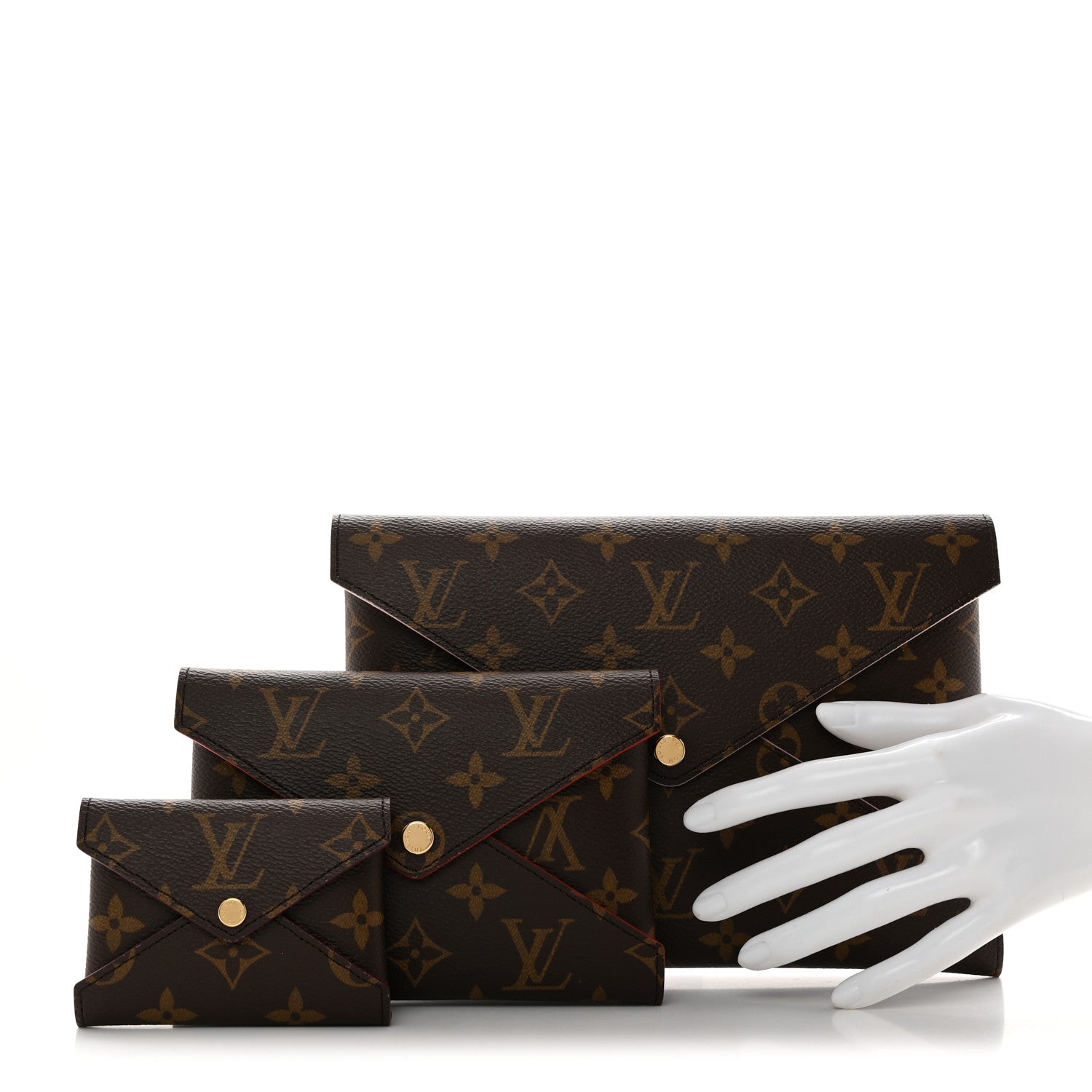 Louis Vuitton Monogram Kirigami Pochette Set 3 of 10