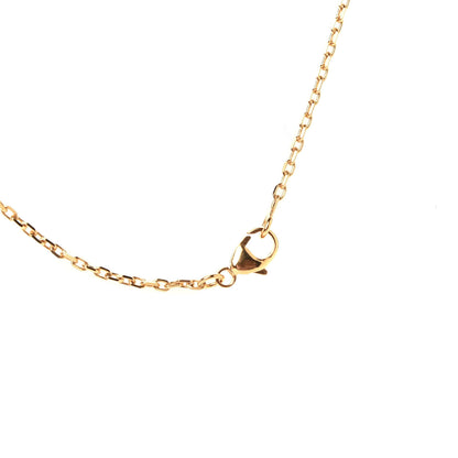 Hermes Lacquered Gold Mini Pop H Pendant Necklace White 4 of 4