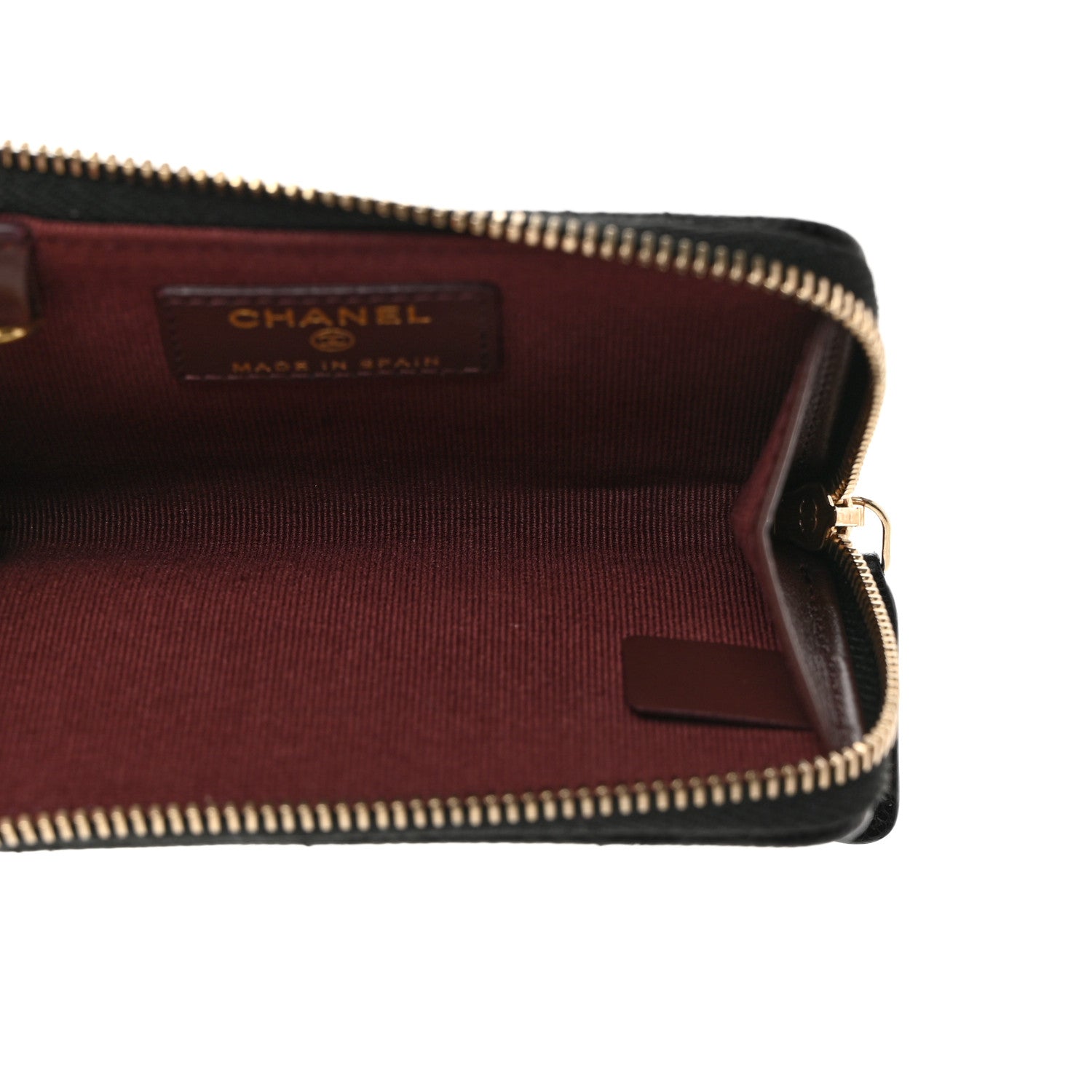 Chanel Caviar Quilted Zipped Key Holder Case Black 6 of 9