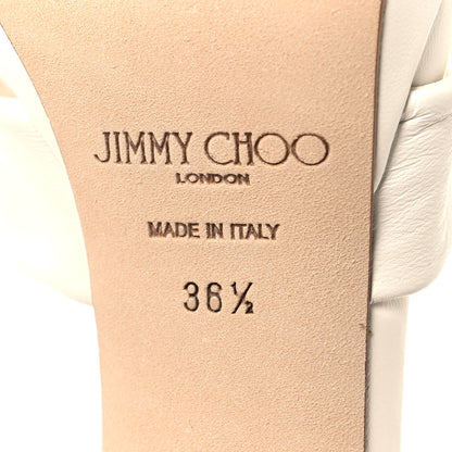 Jimmy Choo Nappa Rosie 100 Sandals 36.5 Milk 7 of 10