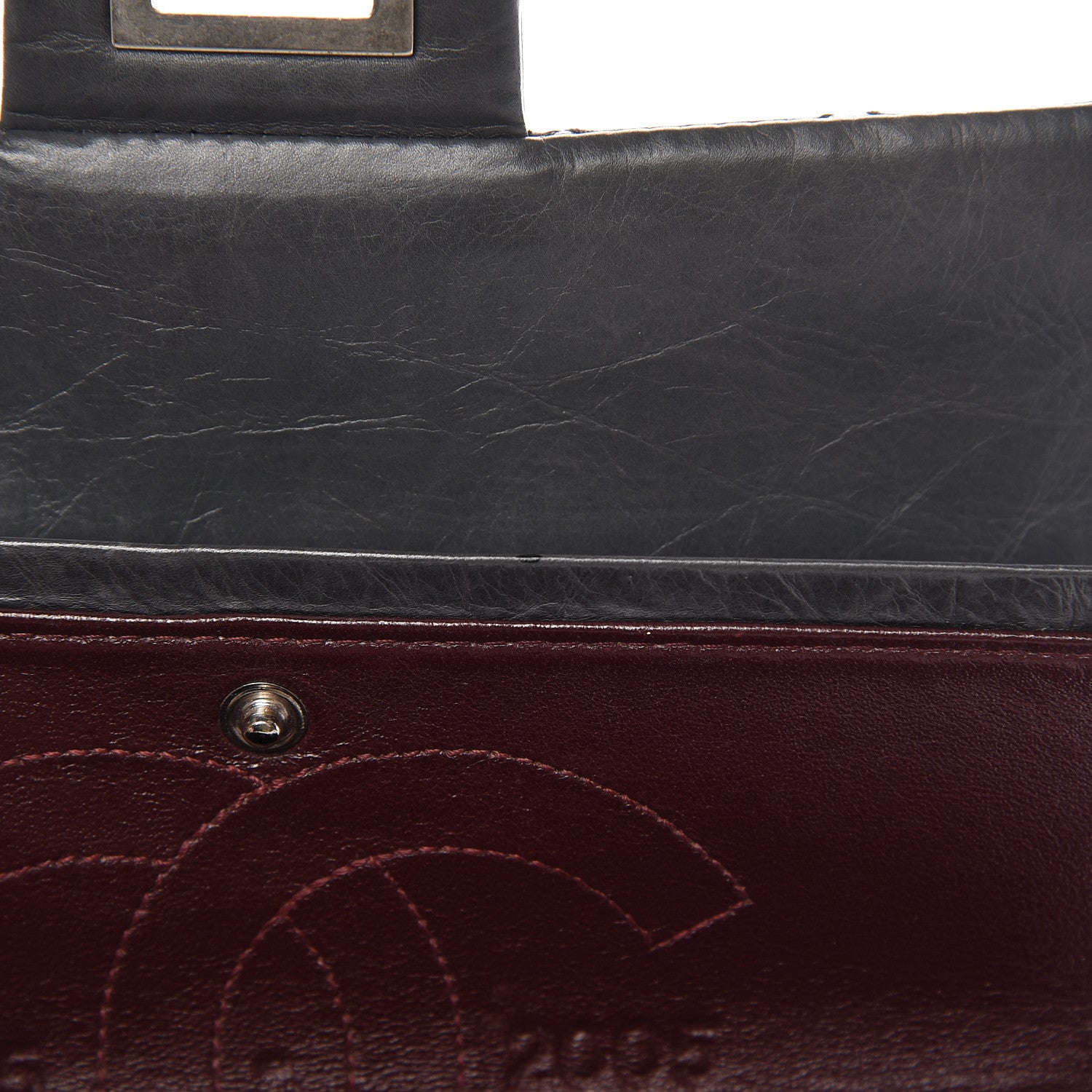 Chanel Aged Calfskin Quilted 50th Anniversary 2.55 Reissue 225 Flap Grey 10 of 13