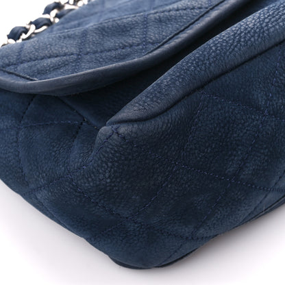 Chanel Ultra Soft Suede Calfskin Medium Natural Beauty Flap Bag Blue 10 of 11