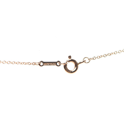 Tiffany 18K Rose Gold Diamond Loving Heart Clover Pendant Necklace 4 of 5