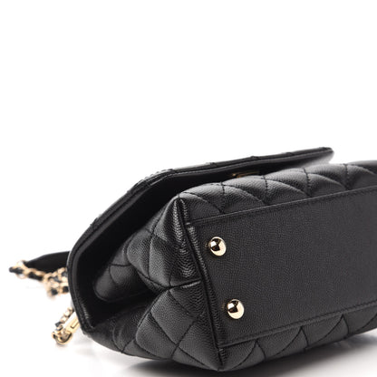 Chanel Caviar Quilted Extra Mini Coco Handle Flap Black 6 of 10