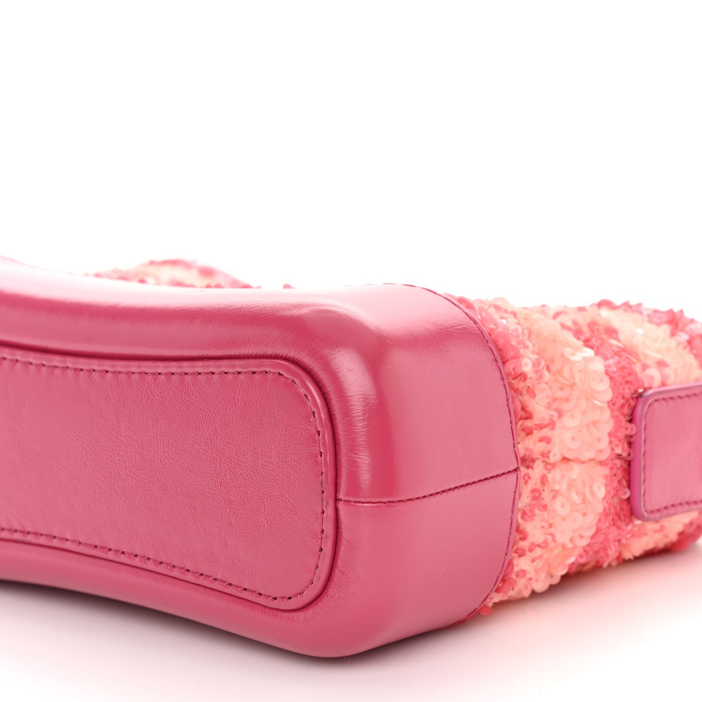 Sequin Calfskin Small Gabrielle Hobo Pink