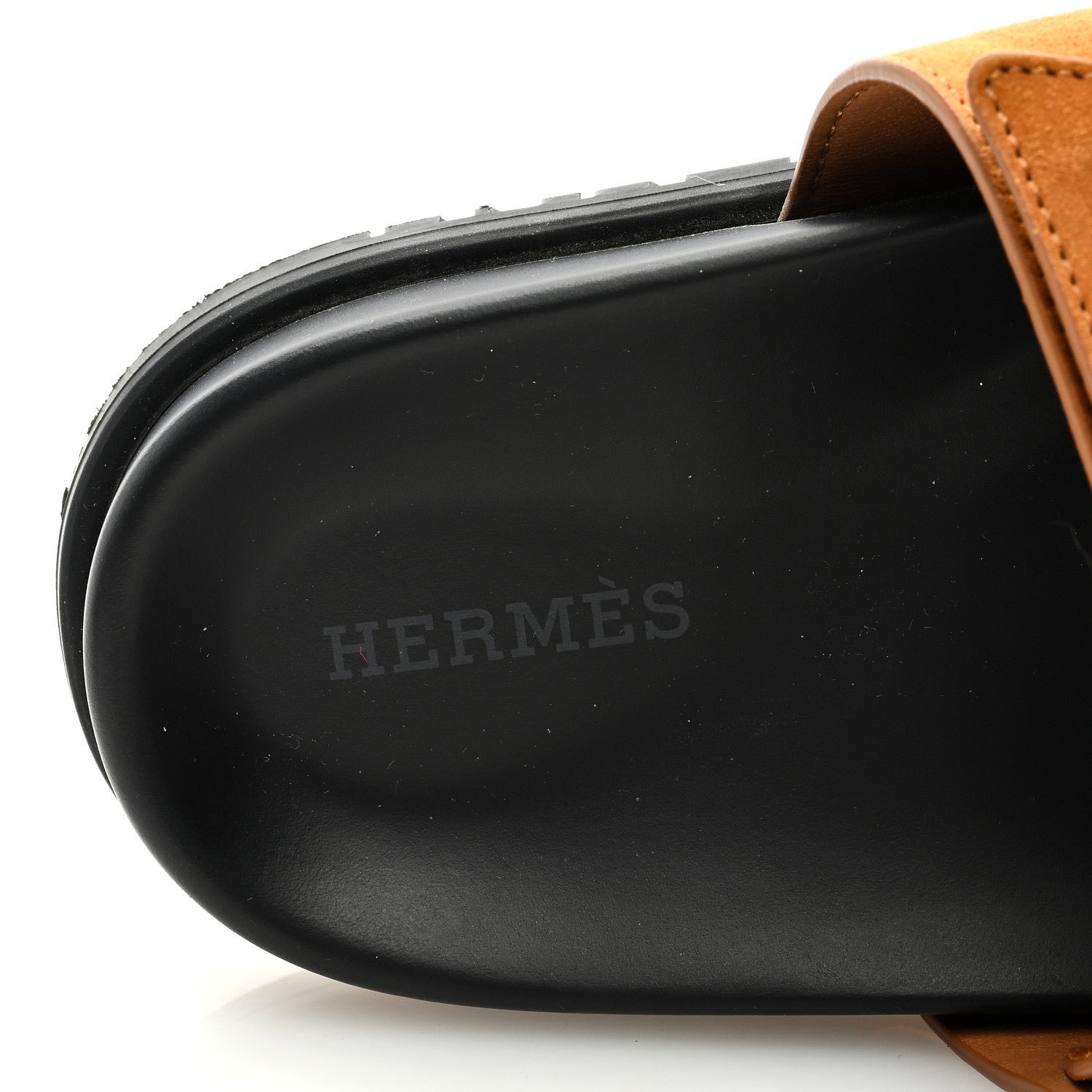 Hermes Suede Goatskin Womens Chypre Sandals 36.5 Naturel 9 of 11