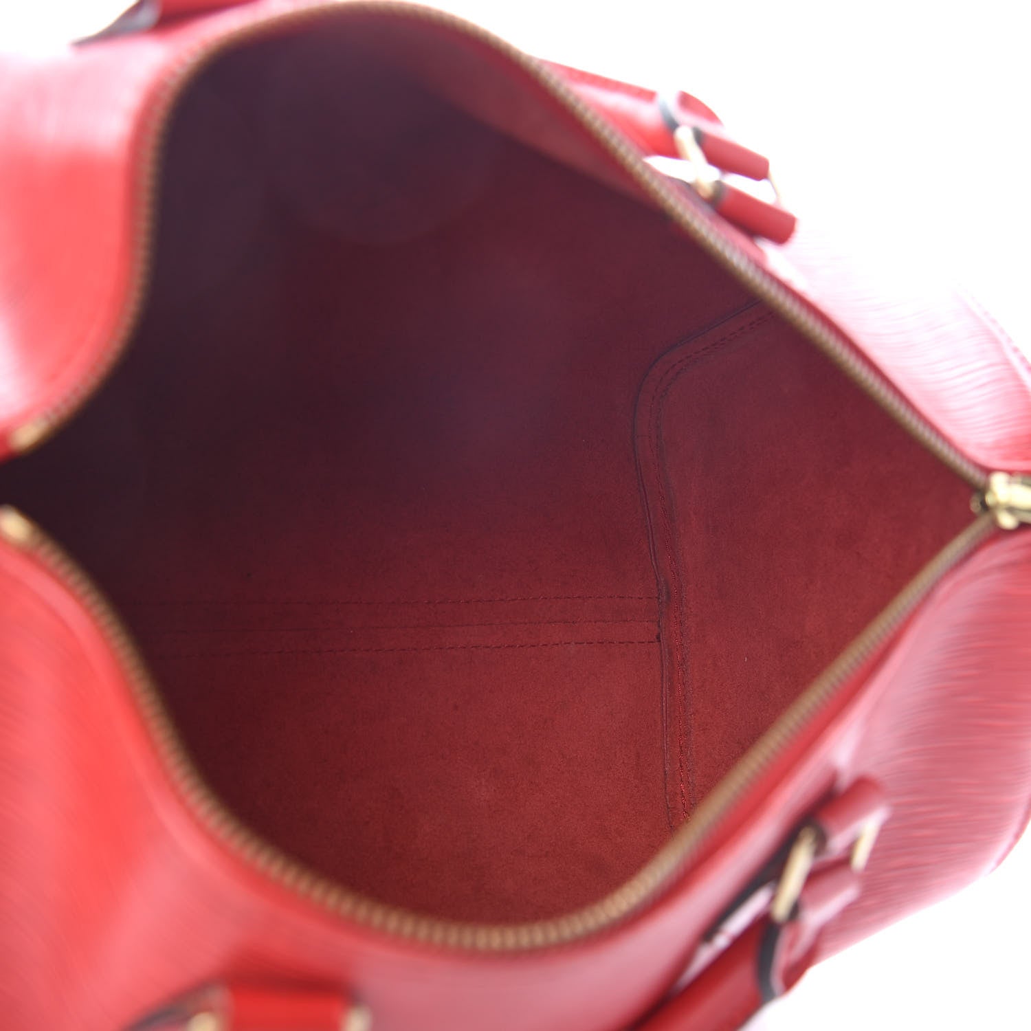 Louis Vuitton Epi Speedy 30 Castillan Red 5 of 10