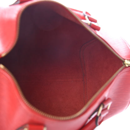 Louis Vuitton Epi Speedy 30 Castillan Red 5 of 10