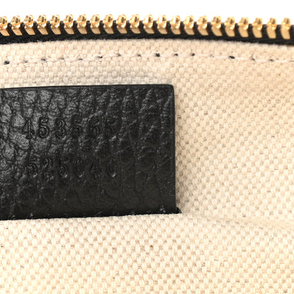 Gucci Grained Calfskin Sylvie Web Kingsnake Small Camera Bag Black Multicolor 7 of 12