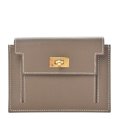 Hermes Epsom Kelly Pocket Compact Wallet Etoupe 1 of 7
