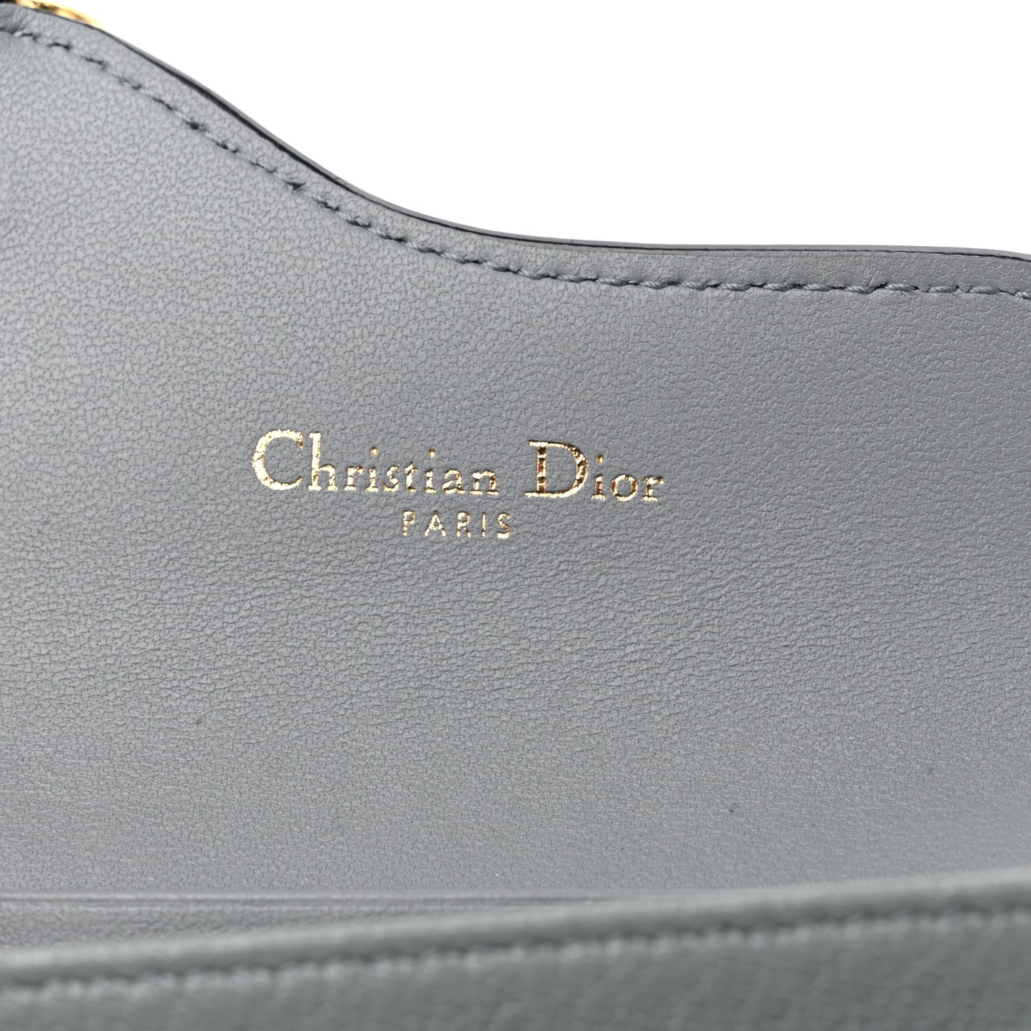 Goatskin Saddle Card Holder Grey
