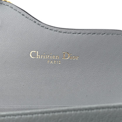 Christian Dior Goatskin Saddle Card Holder Grey 6 of 10