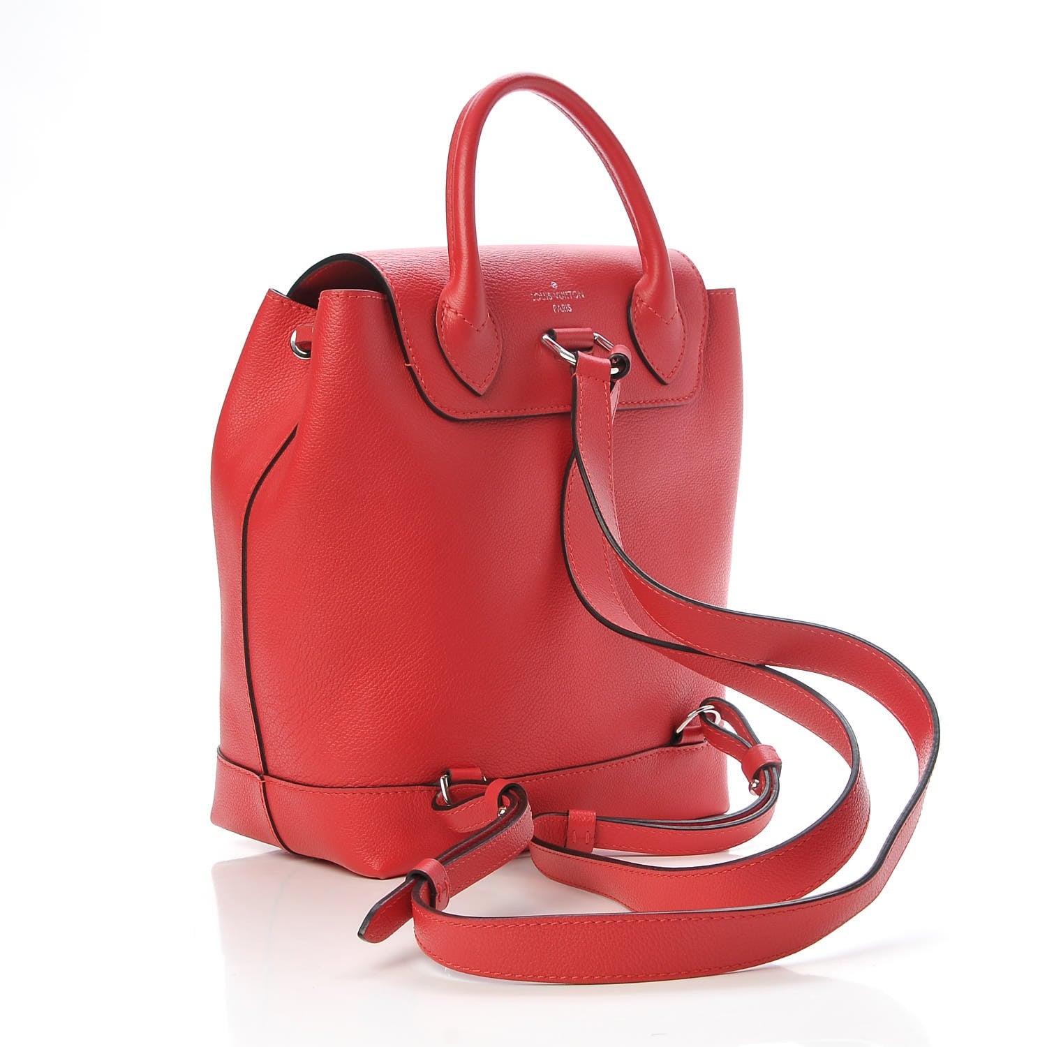 Louis Vuitton Soft Calfskin Lockme Backpack Poppy 3 of 7