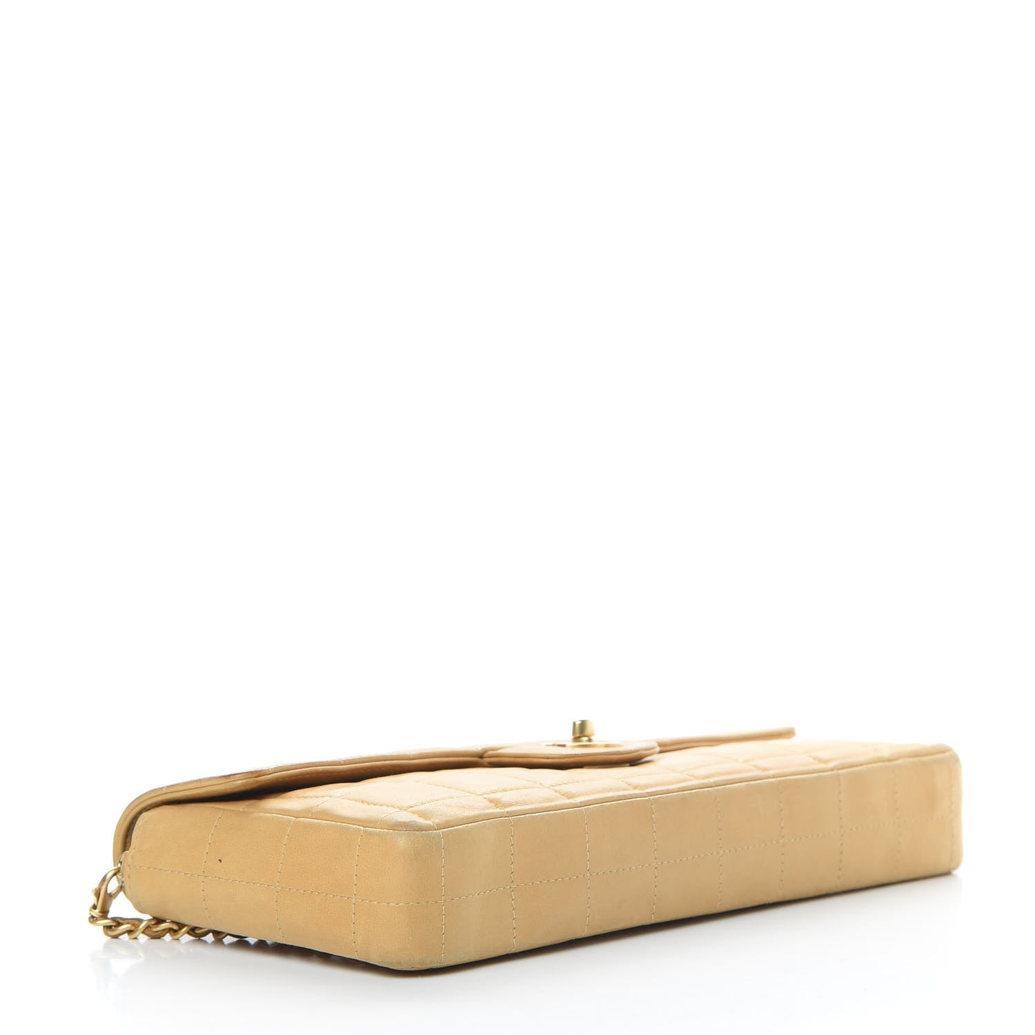 Chanel Lambskin East West Chocolate Bar Flap Beige 4 of 23