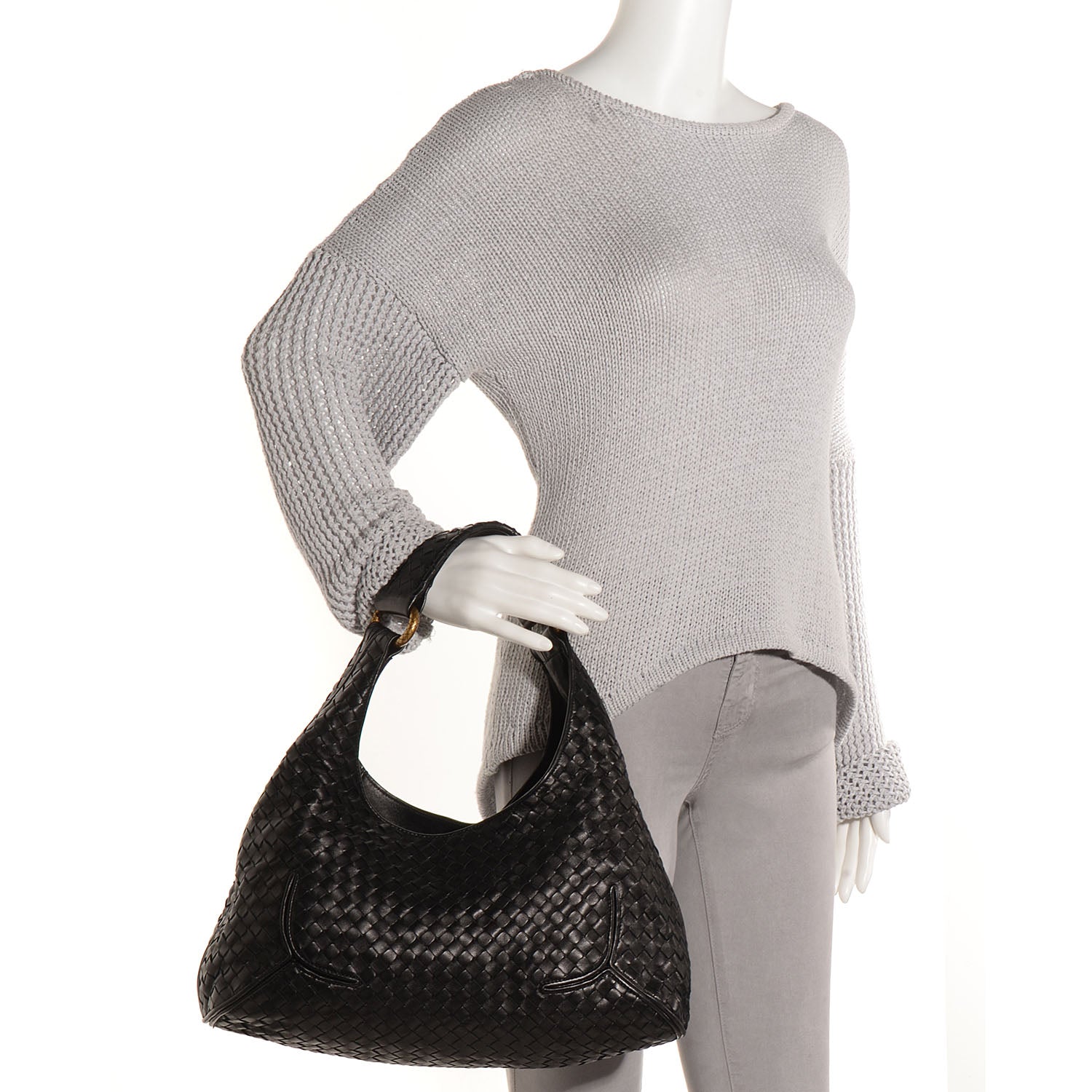 Bottega Veneta Nappa Intrecciato New Ball Hobo Nero Black 2 of 8