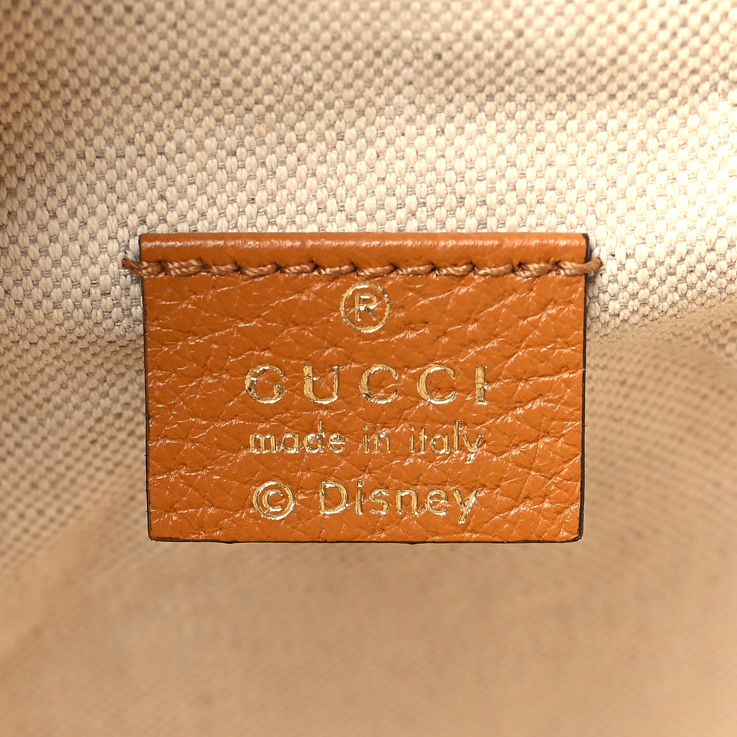 X DISNEY Mini Vintage GG Supreme Monogram Bucket Bag Beige Vintage Sun Oil
