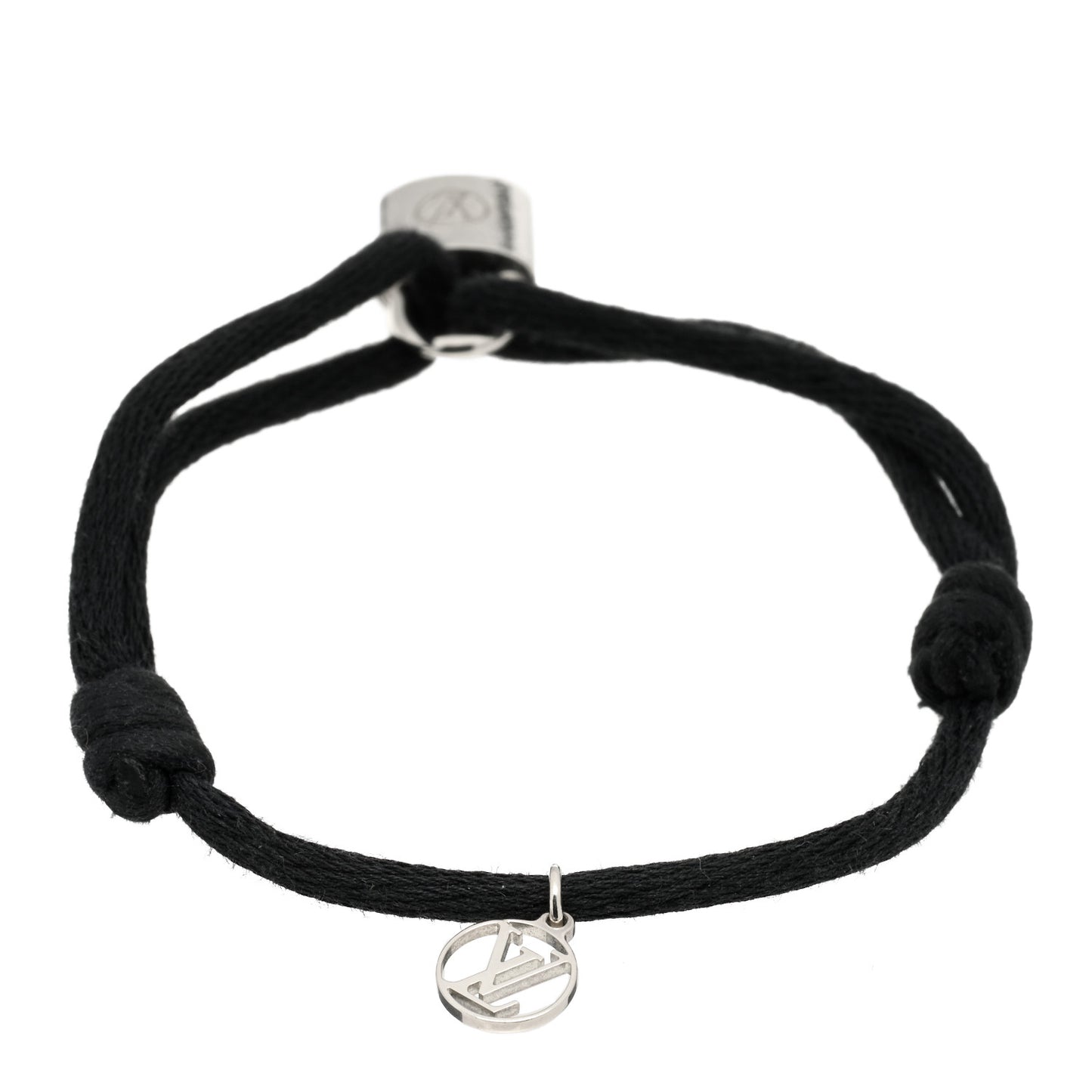 X UNICEF Sterling Silver Lockit Bracelet Black