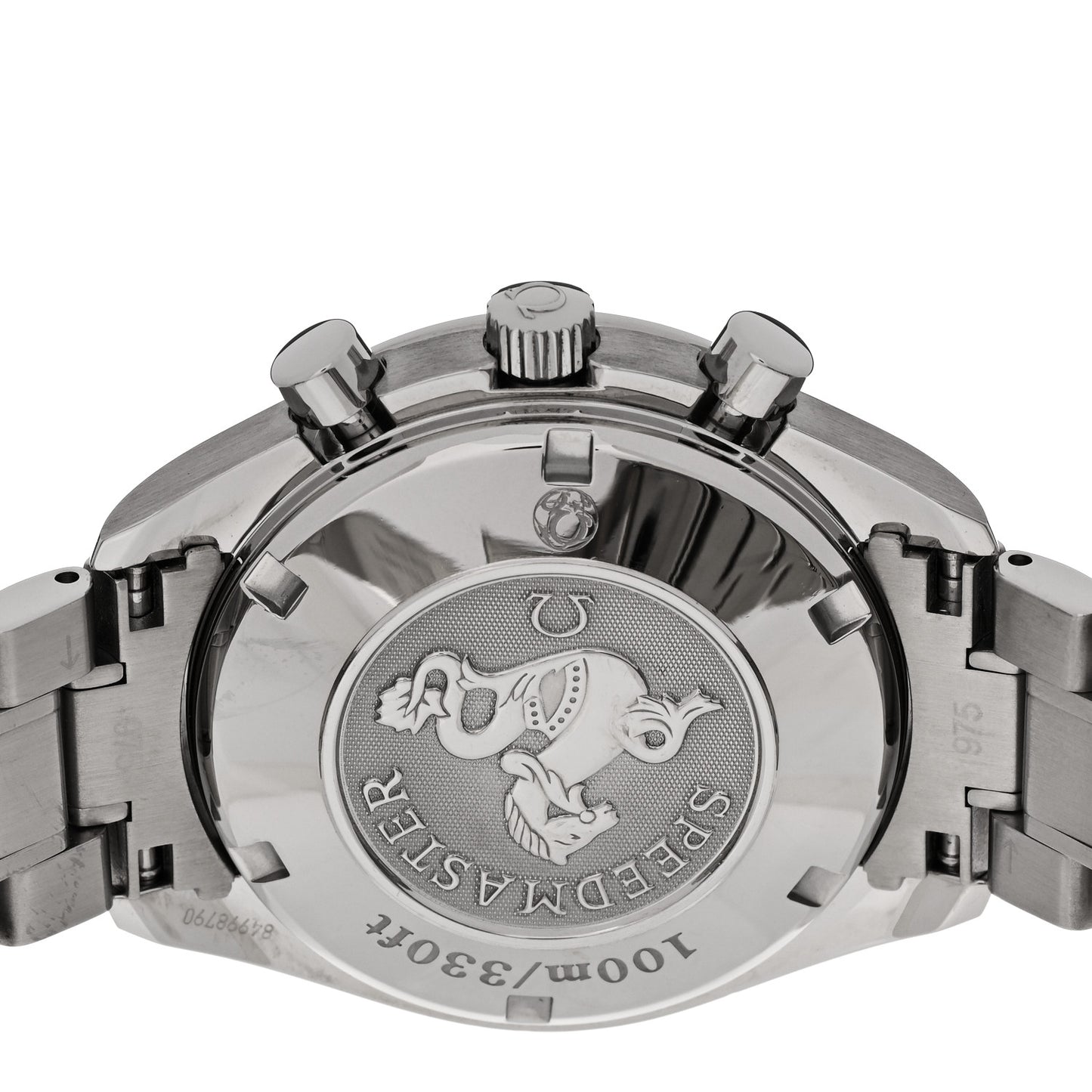 Stainless Steel 40mm Speedmaster Date Automatic Watch White 323.30.40.40.04.001