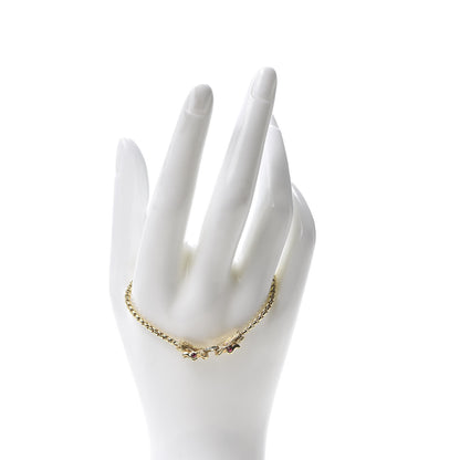 John Hardy 18K Yellow Gold Diamond Ruby Legends Naga Station Bracelet 2 of 6