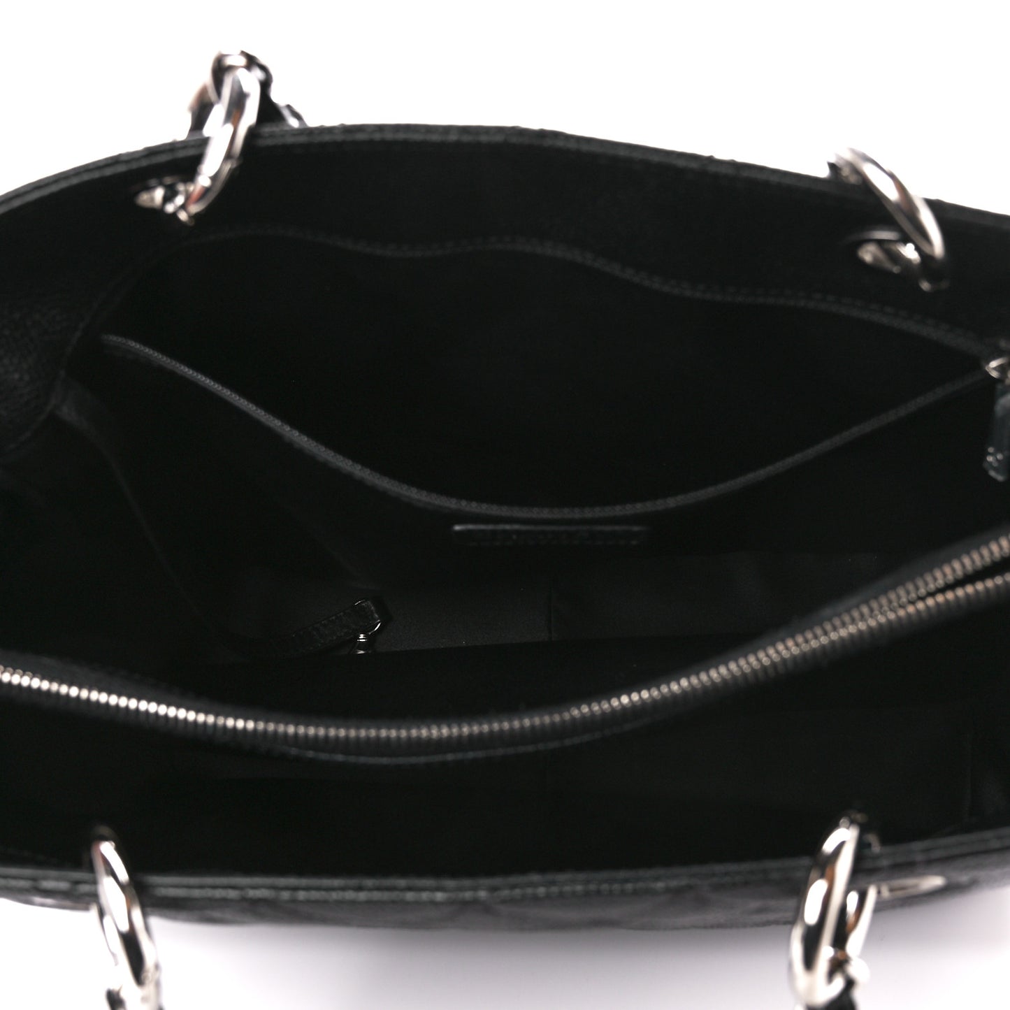 Caviar Quilted Grand Shopping Tote GST Black