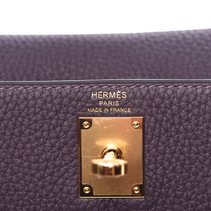 Hermes Togo Kelly Ado Backpack Raisin 22 of 34