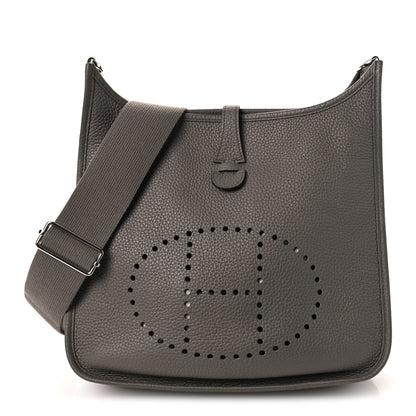 Hermes Taurillon Clemence Evelyne III PM Etain 1 of 12