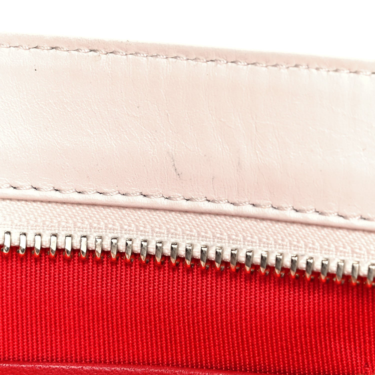 Christian Louboutin Calfskin Panettone Spiked Valentines Clutch Bag White Red 16 of 17