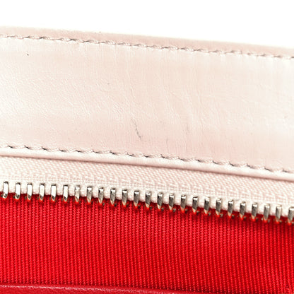 Christian Louboutin Calfskin Panettone Spiked Valentines Clutch Bag White Red 16 of 17