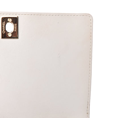 Chanel Glazed Calfskin Stitched Mini Square Flap White 17 of 18