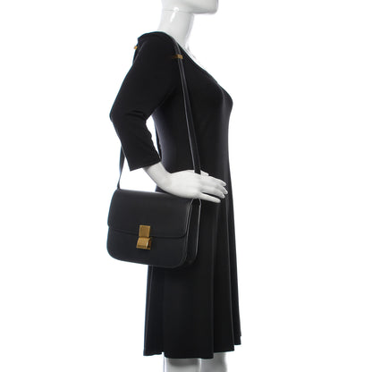 Celine Box Calfskin Medium Classic Box Flap Bag Black 2 of 11
